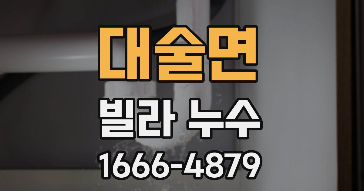 대술면 빌라 누수