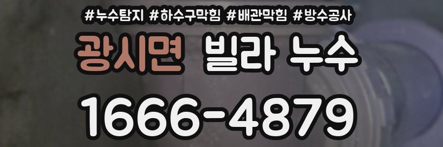 광시면 빌라 누수