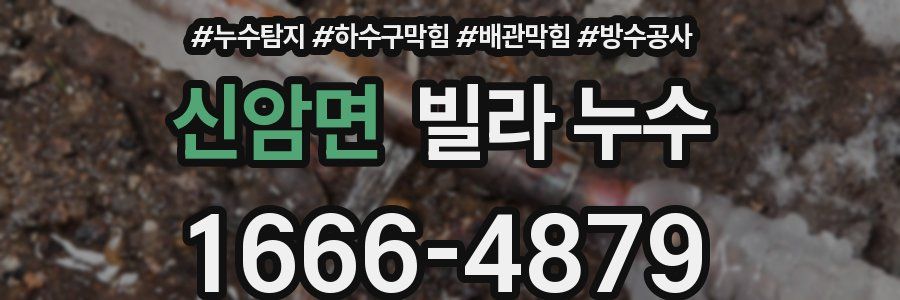 신암면 빌라 누수
