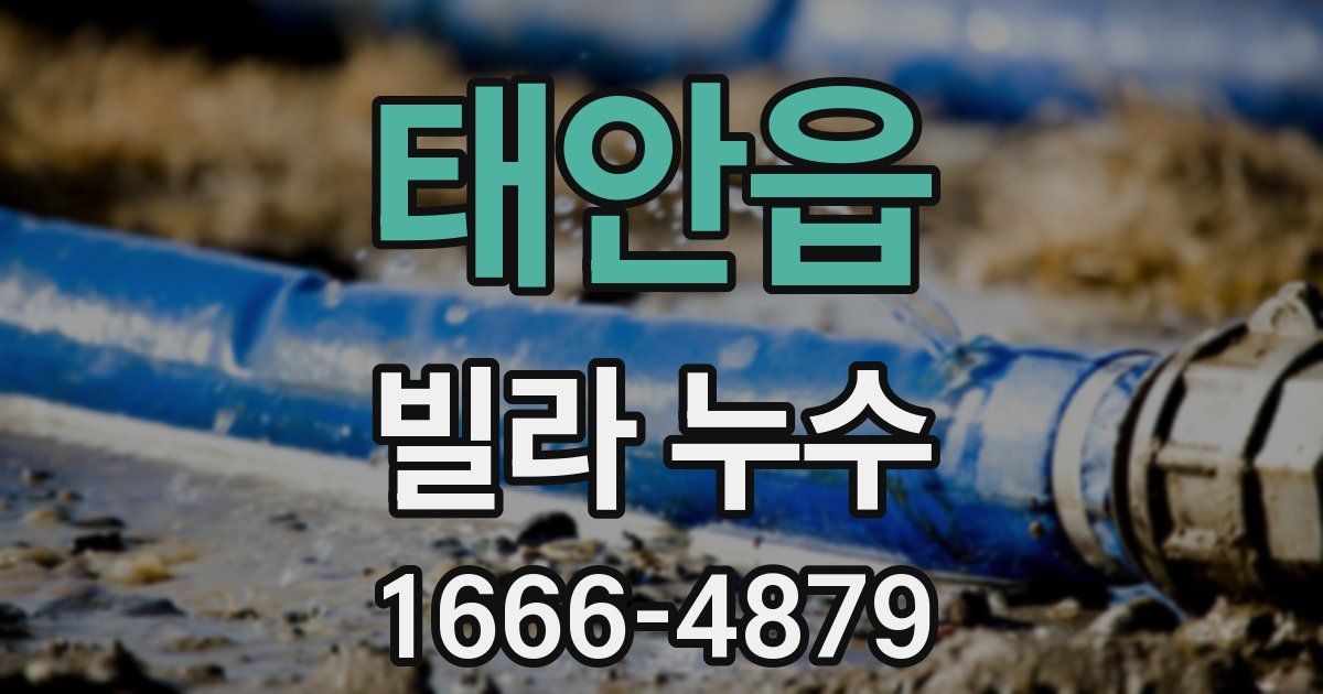 태안읍 빌라 누수