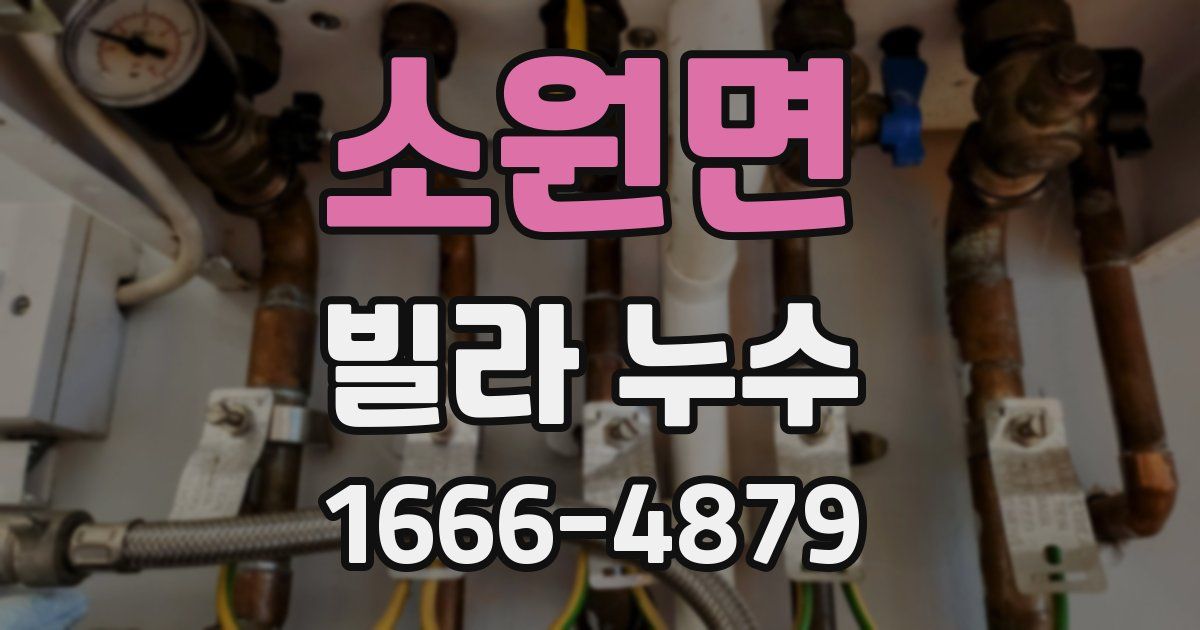 소원면 빌라 누수