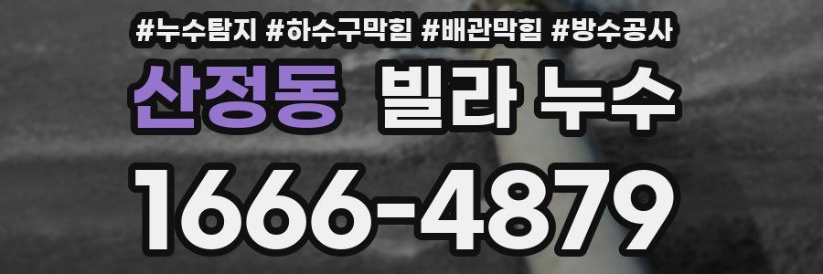 산정동 빌라 누수