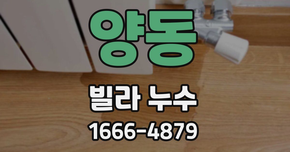 양동 빌라 누수