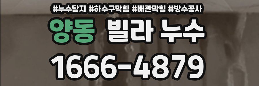 양동 빌라 누수