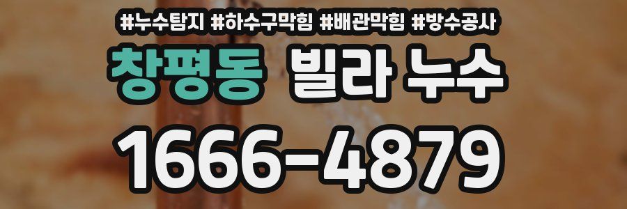 창평동 빌라 누수