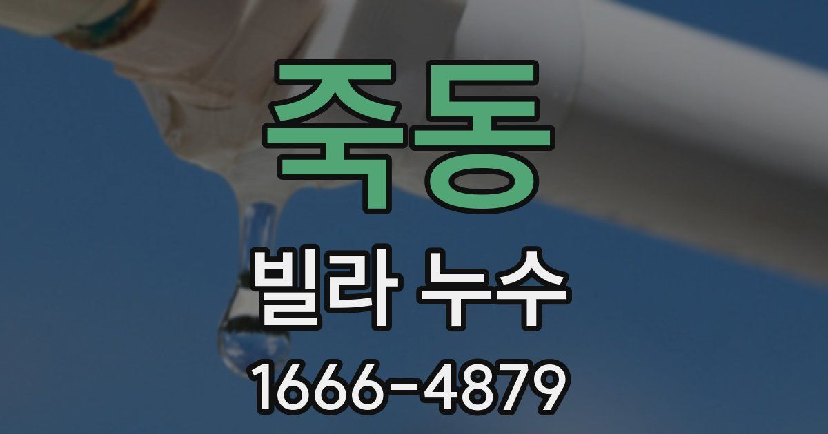 죽동 빌라 누수
