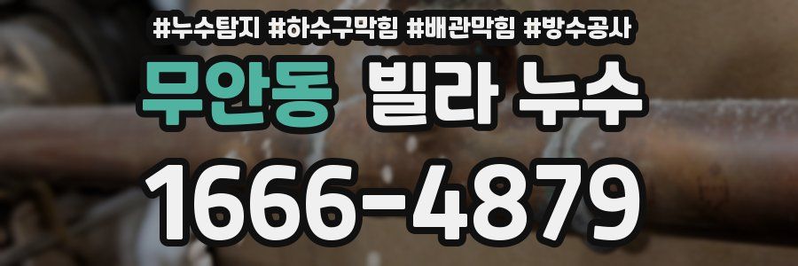 무안동 빌라 누수