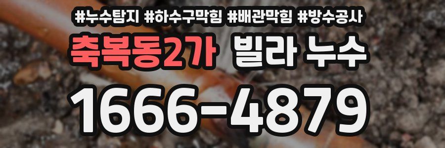 축복동2가 빌라 누수