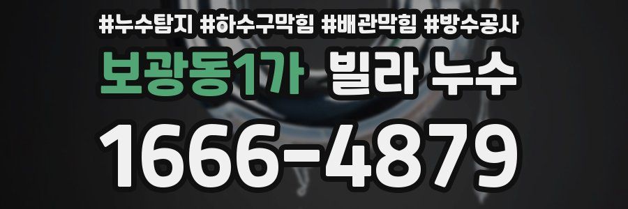 보광동1가 빌라 누수