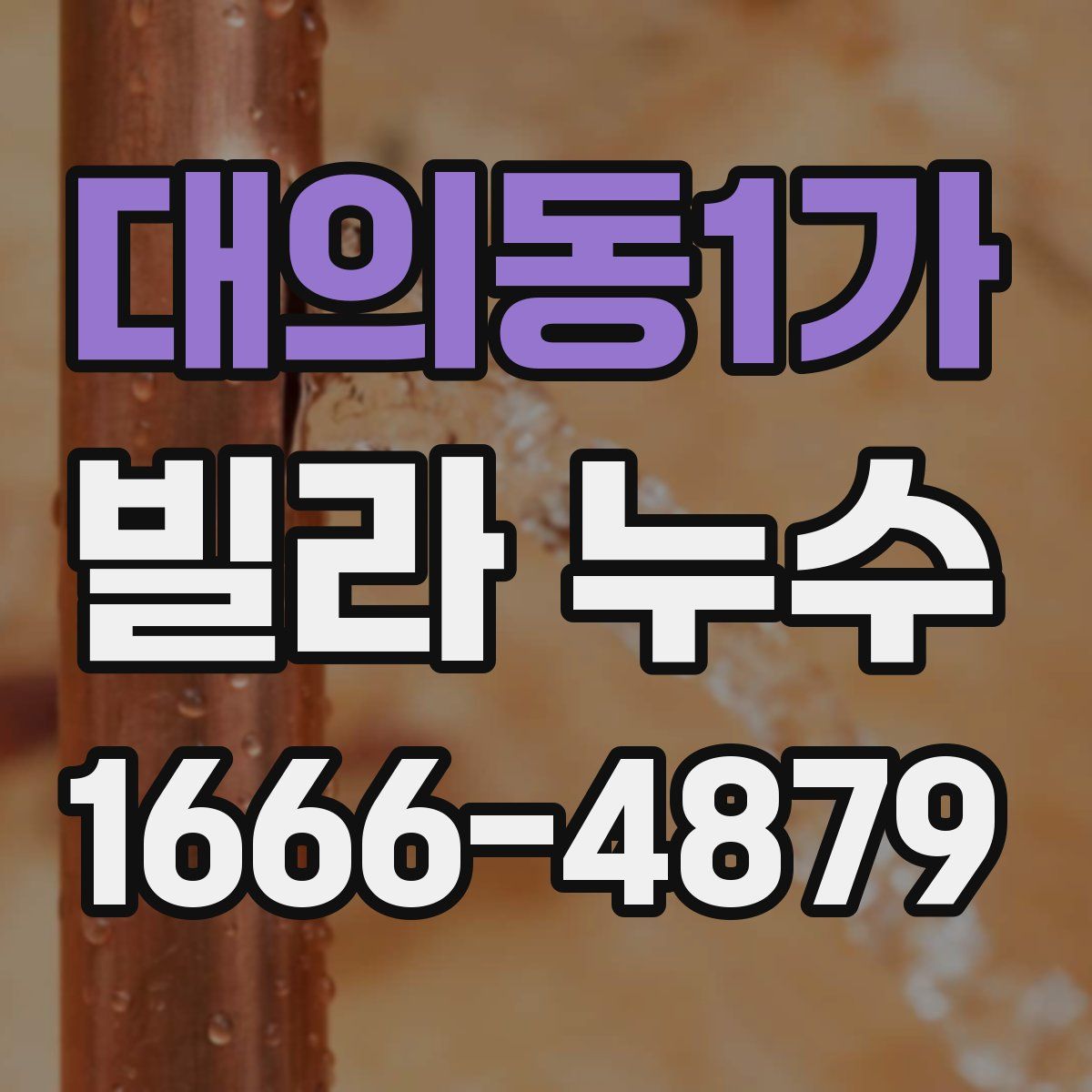 대의동1가 빌라 누수