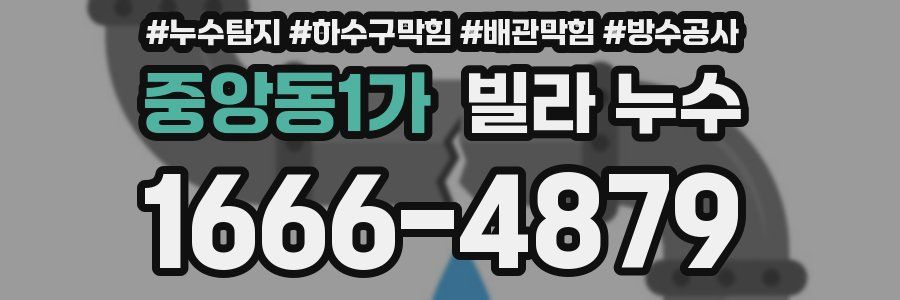 중앙동1가 빌라 누수