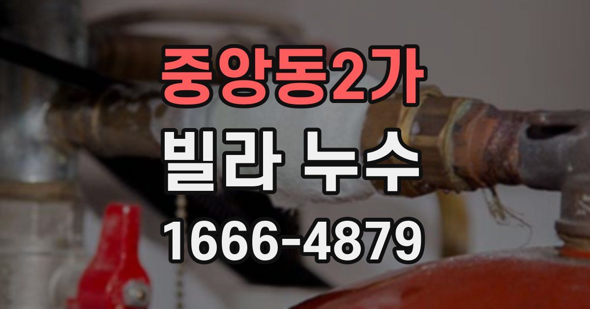 중앙동2가 빌라 누수