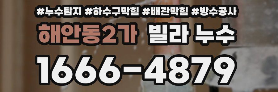 해안동2가 빌라 누수