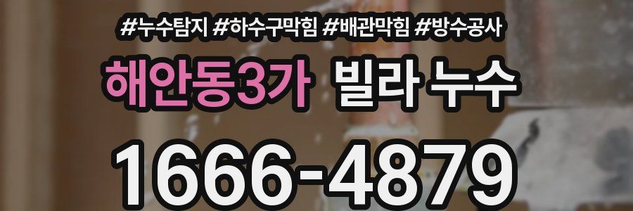 해안동3가 빌라 누수