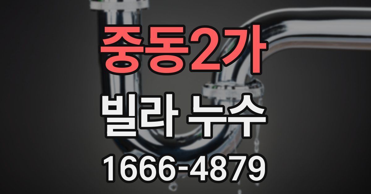 중동2가 빌라 누수