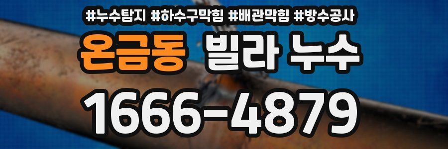 온금동 빌라 누수