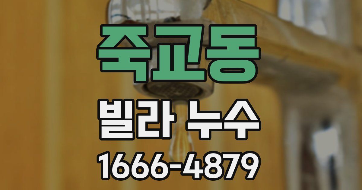 죽교동 빌라 누수