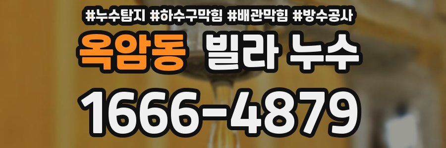 옥암동 빌라 누수