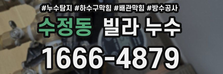 수정동 빌라 누수