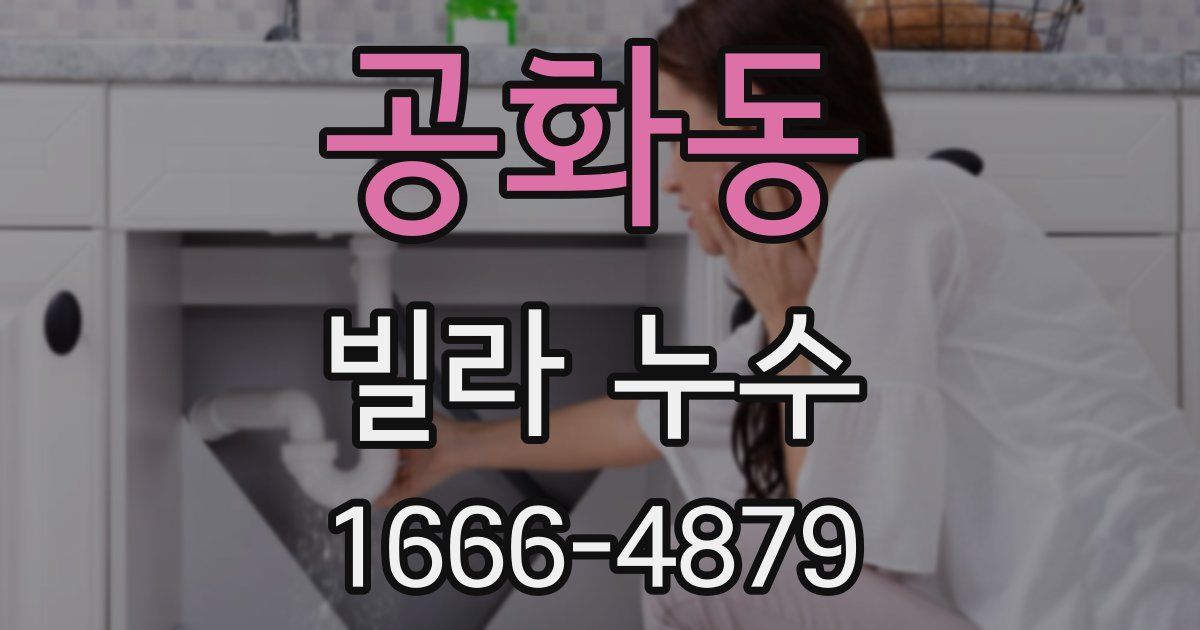 공화동 빌라 누수