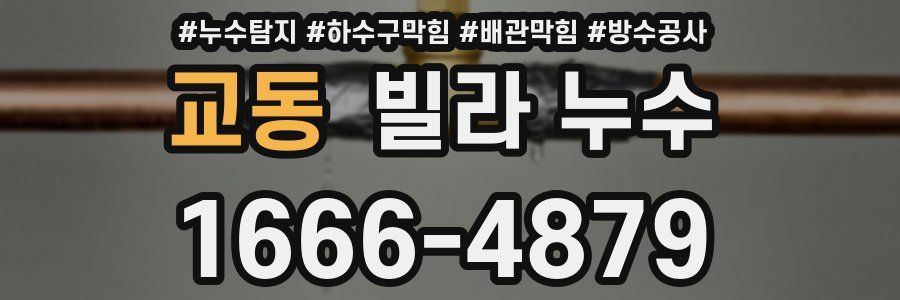 교동 빌라 누수