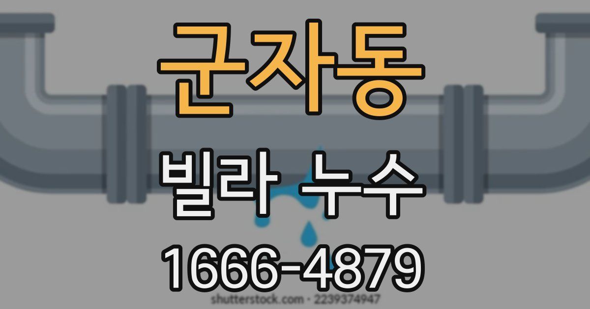 군자동 빌라 누수