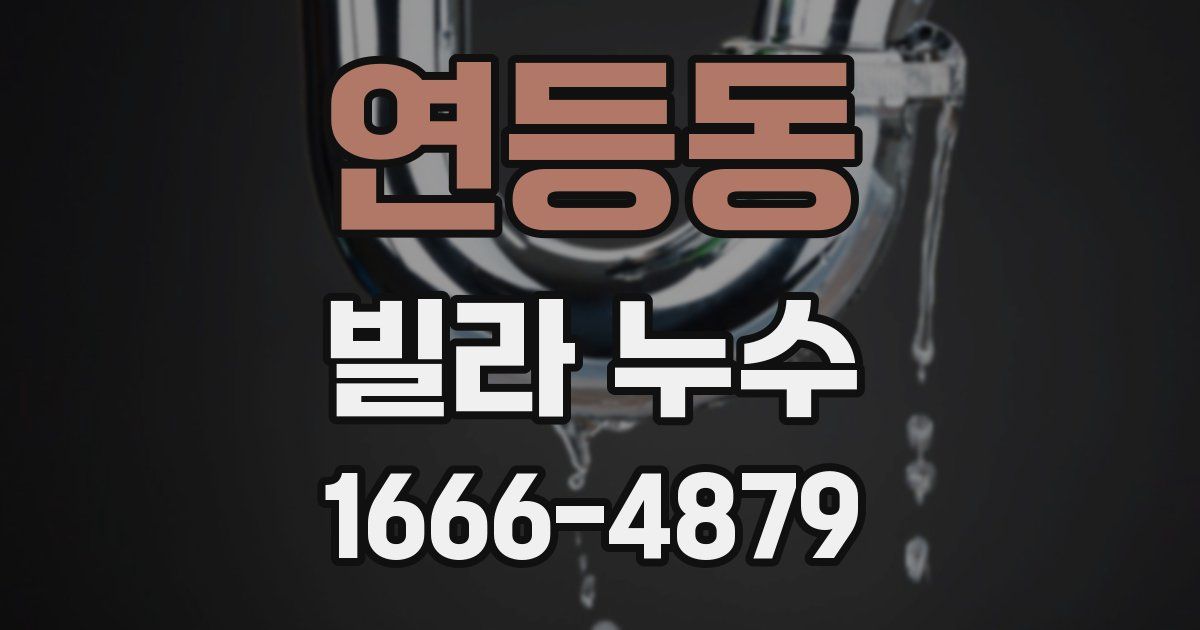 연등동 빌라 누수