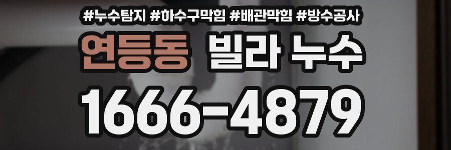 연등동 빌라 누수