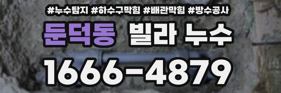 둔덕동 빌라 누수