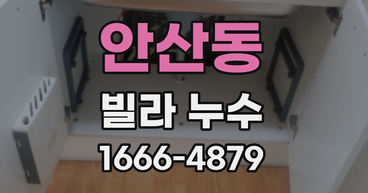 안산동 빌라 누수