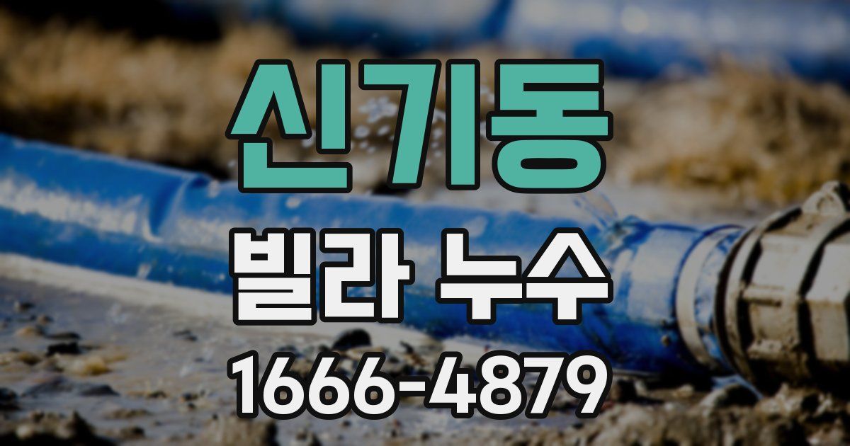 신기동 빌라 누수