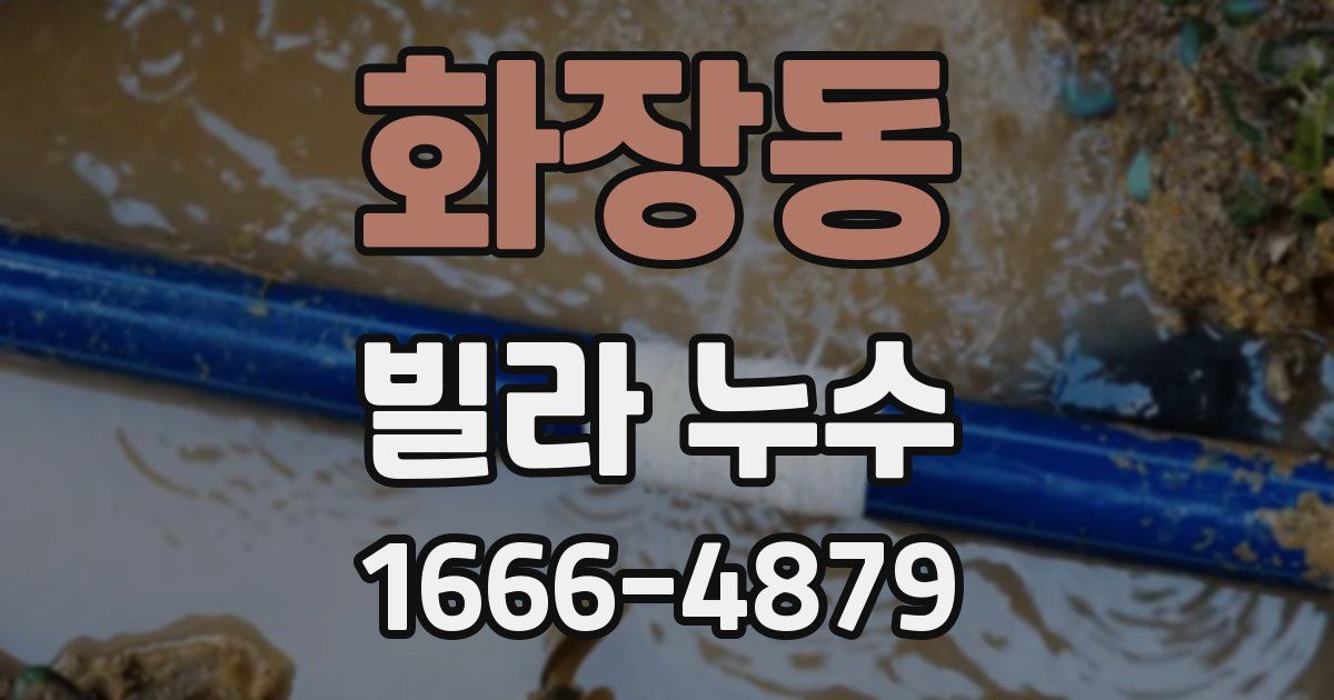 화장동 빌라 누수