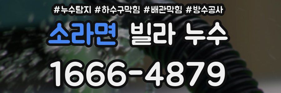 소라면 빌라 누수