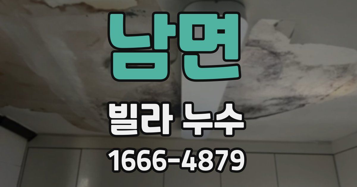 남면 빌라 누수