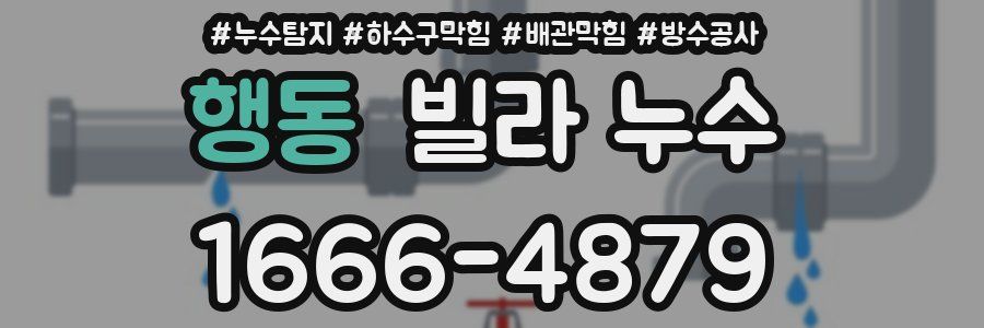 행동 빌라 누수