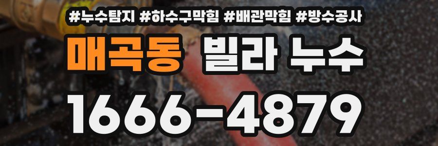 매곡동 빌라 누수