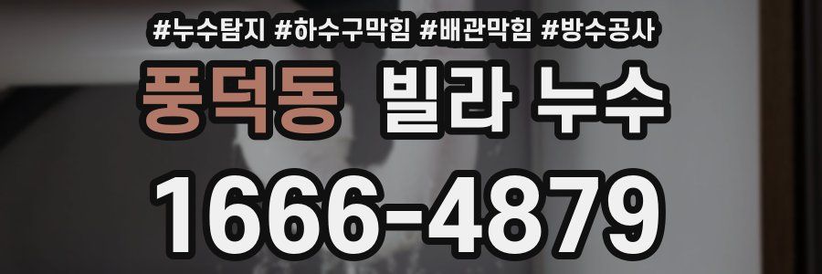 풍덕동 빌라 누수