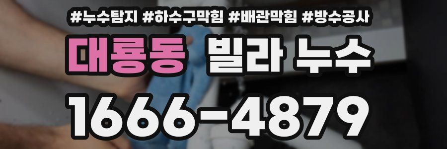 대룡동 빌라 누수