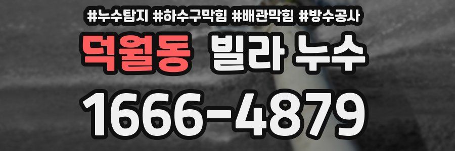 덕월동 빌라 누수