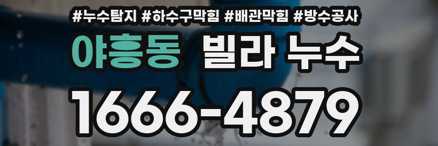 야흥동 빌라 누수
