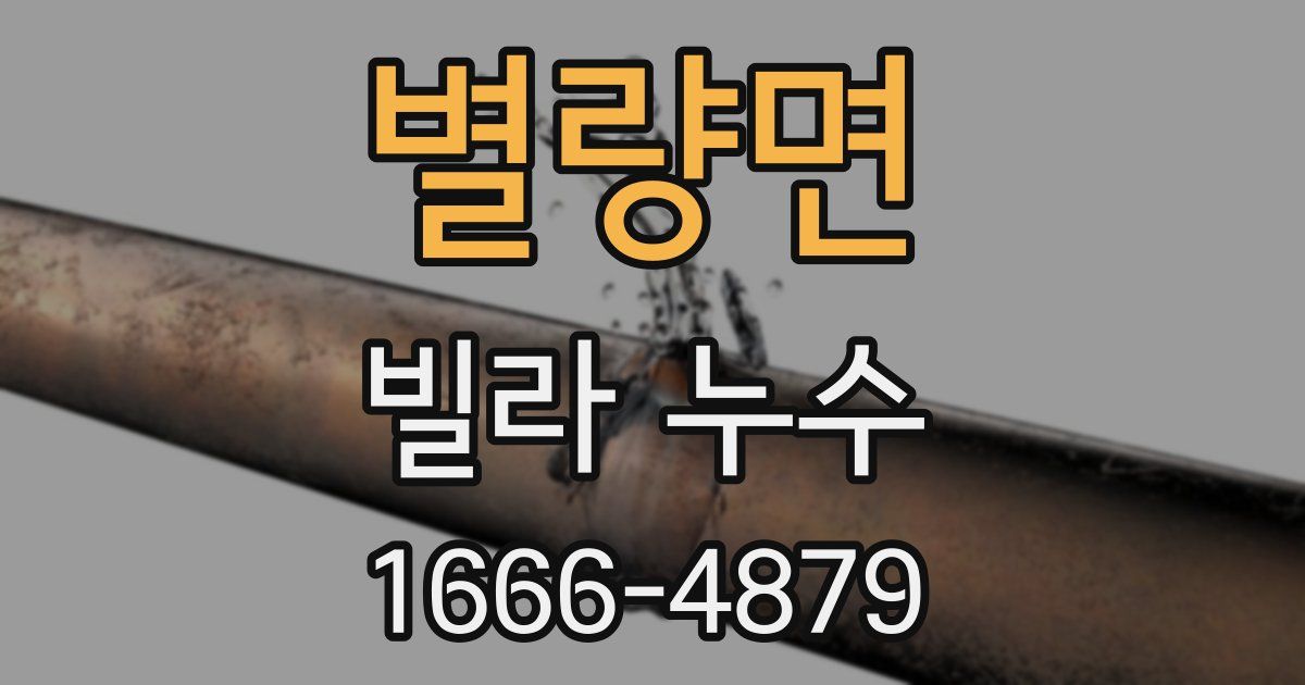 별량면 빌라 누수