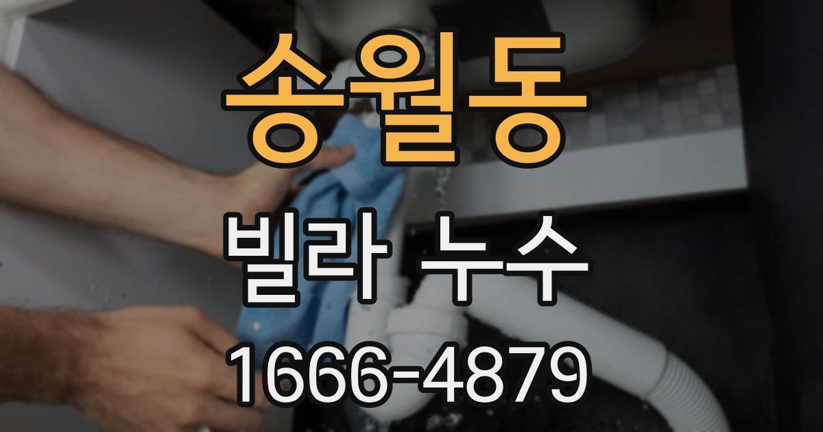 송월동 빌라 누수