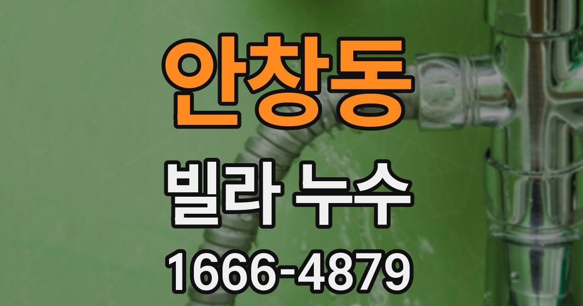 안창동 빌라 누수