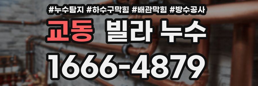 교동 빌라 누수