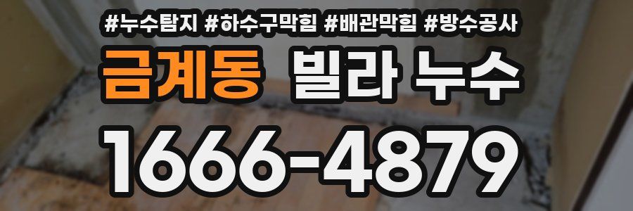 금계동 빌라 누수