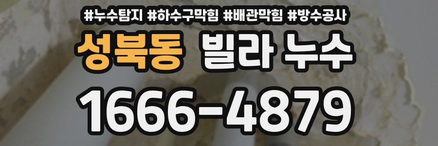 성북동 빌라 누수