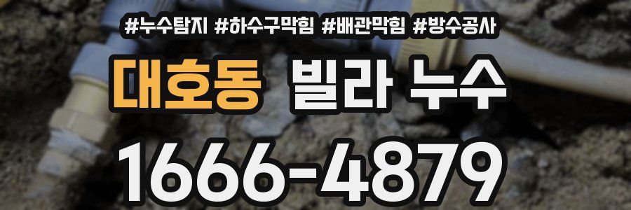 대호동 빌라 누수