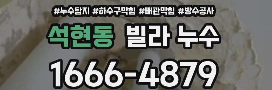 석현동 빌라 누수