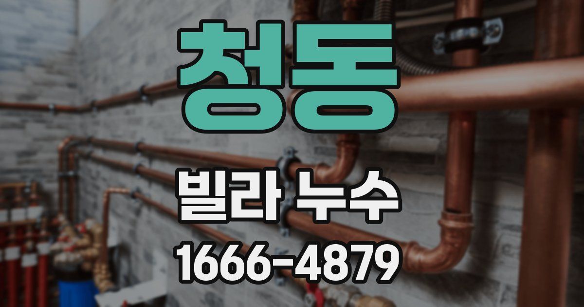청동 빌라 누수