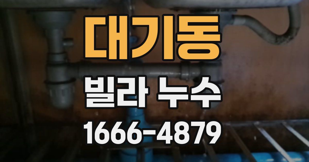 대기동 빌라 누수